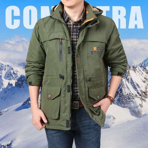 Herren Multifunktionale Outdoorjacke mit mehreren Taschen Shop Nory