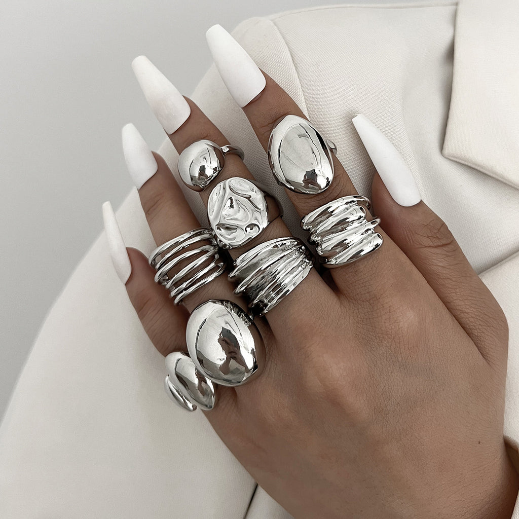 Damen Ring-Set mit einzigartigen Designs und eleganten Zierdetails Shop Nory