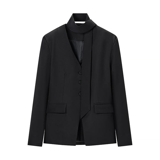 Damen Taillierter Blazer mit Schluppe, Knopfleiste und Pattentaschen Shop Nory