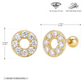 Damen Ohrstecker mit funkelnden Zirkon-Akzenten aus hochwertigem 925 Sterling Silber Shop Nory