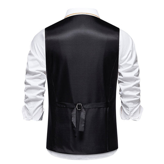 Herren elegante Weste mit feinen Details und modernen Akzenten
