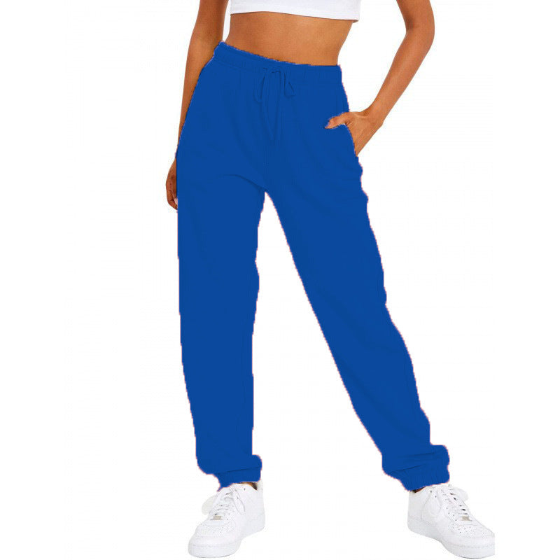 Damen nan locker sitzende Jogginghose mit hohem Komfortbund, verstellbarem Kordelzug und tiefen Seitentaschen Shop Nory