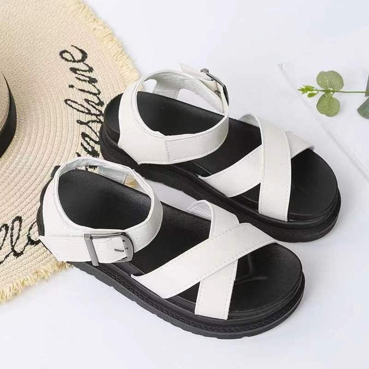 Damen modische Sandalen mit verstellbaren Riemen und weich gepolsterter Sohle