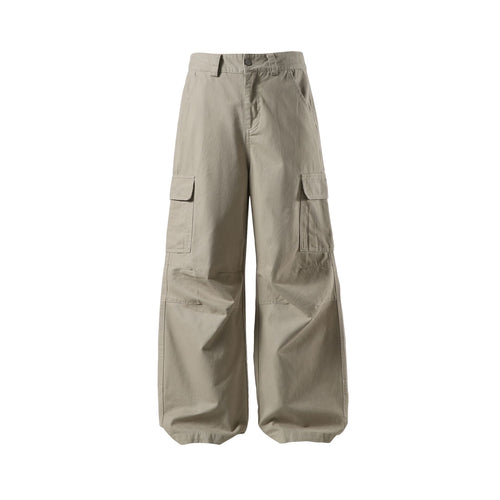 Damen Weite Cargo-Culotte mit hoher Taille, tiefem Schritt und funktionalen Pattentaschen Shop Nory