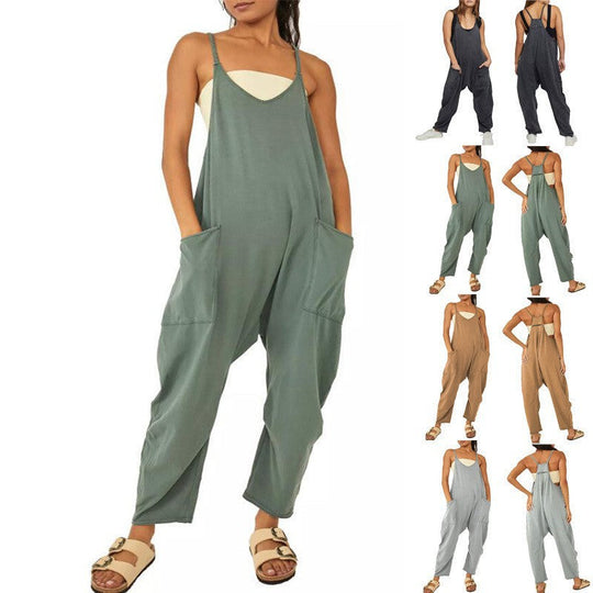 Damen Overall mit lässigem Schnitt und praktischen Taschen