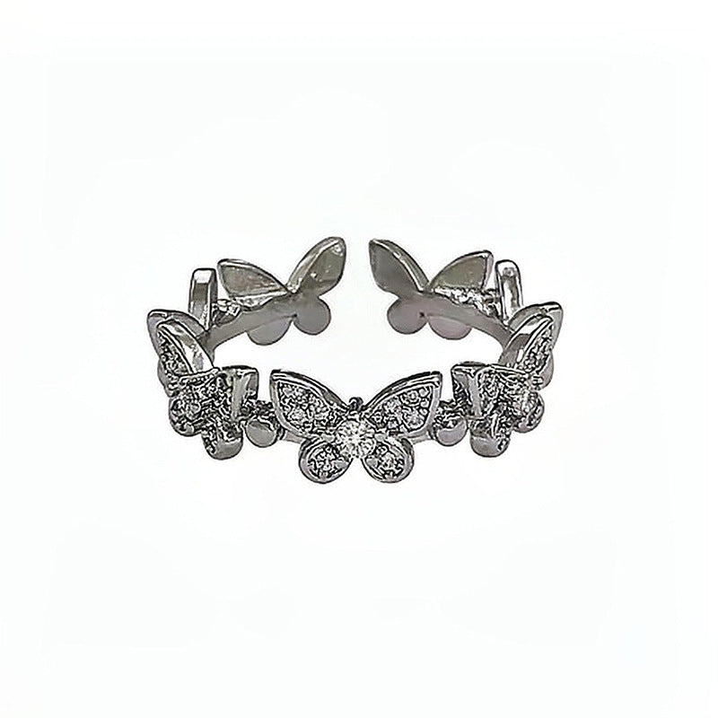 Damen Schmuckring mit zartem Schmetterlingsdesign Shop Nory