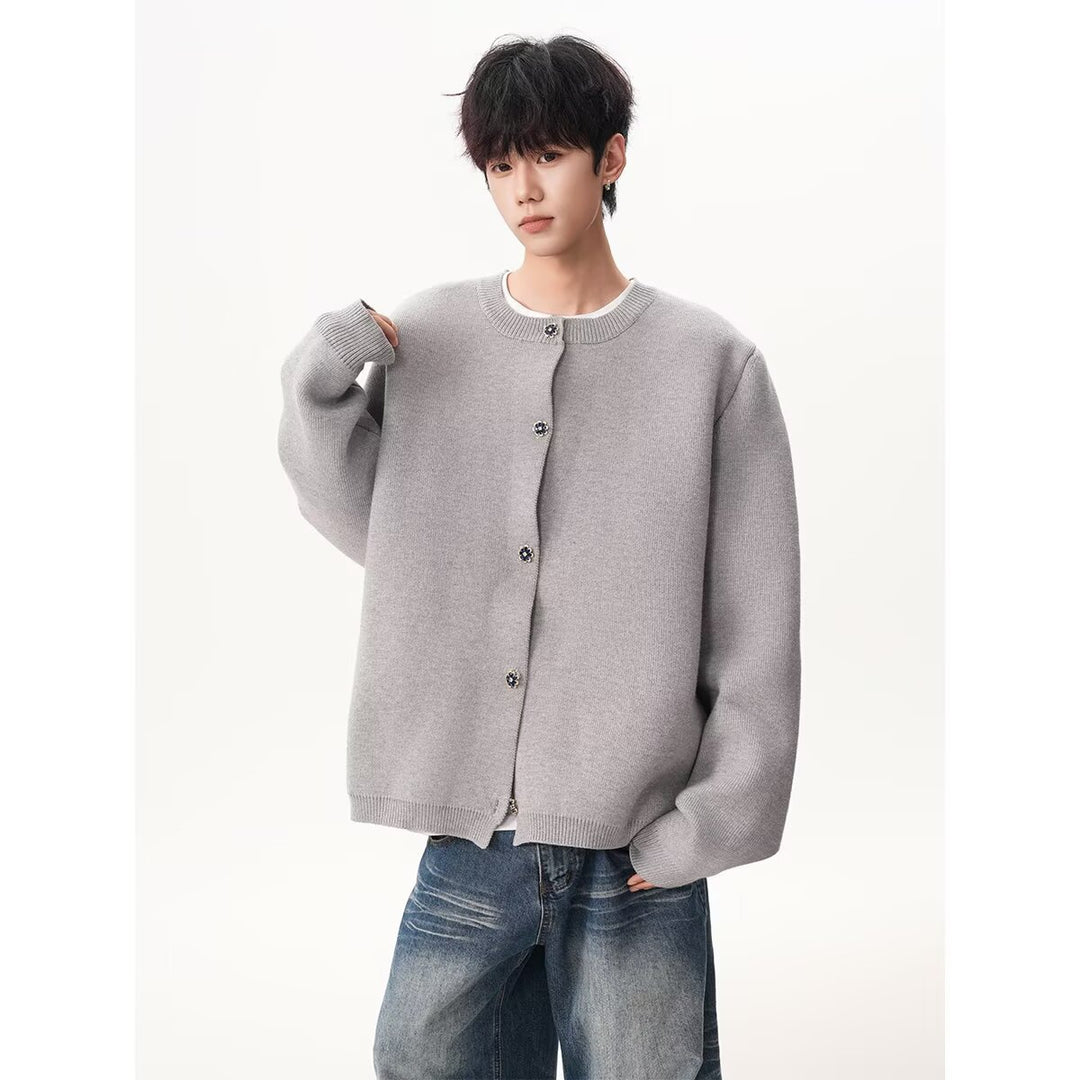 Herren Trendige Oversized Strickjacke mit Reißverschluss Shop Nory