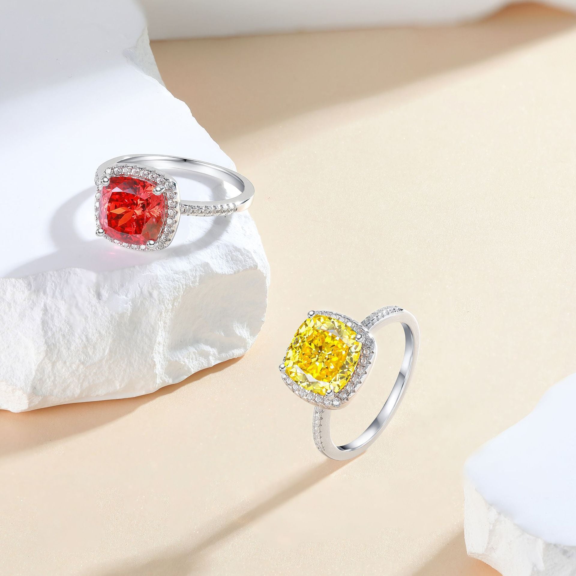 Damenring mit elegantem Kupfer-Zirkonia und filigranem Design Shop Nory
