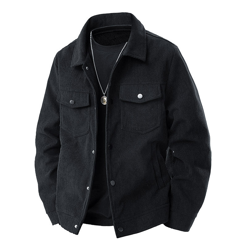 Herren Modische Cordjacke mit Taschen Shop Nory