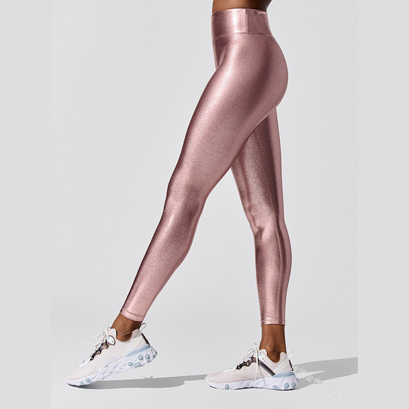 Damen Hochglänzende Leggings im eleganten Design