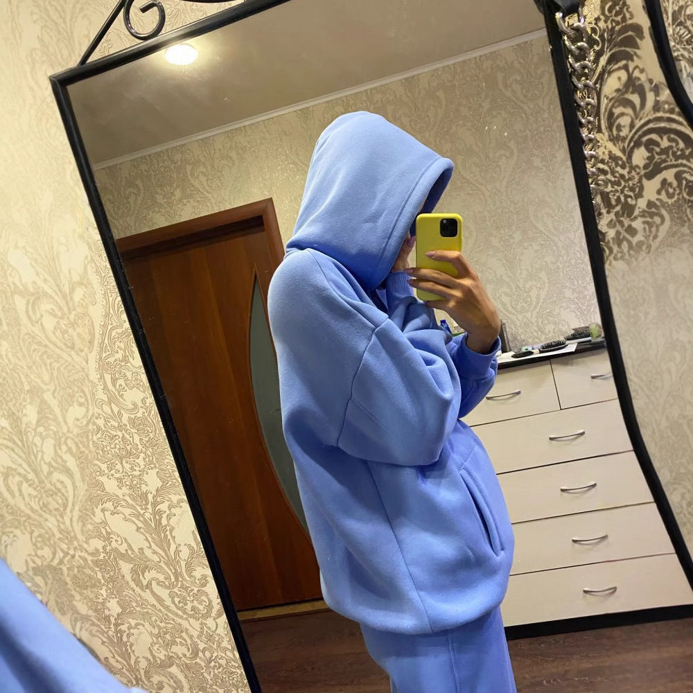 Damen lässiges Hoodie und Jogginghose Set