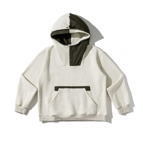 Unisex Oversize Kapuzenpullover mit technischem Frontpanel und Kängurutasche Shop Nory