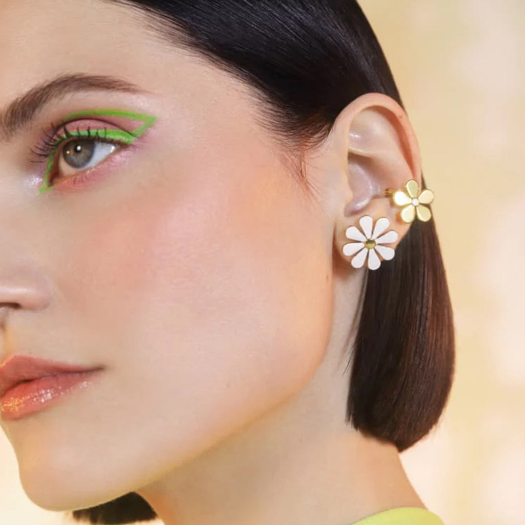 Damen Ohrhänger im floralen Design aus hochwertigem Edelstahl Shop Nory