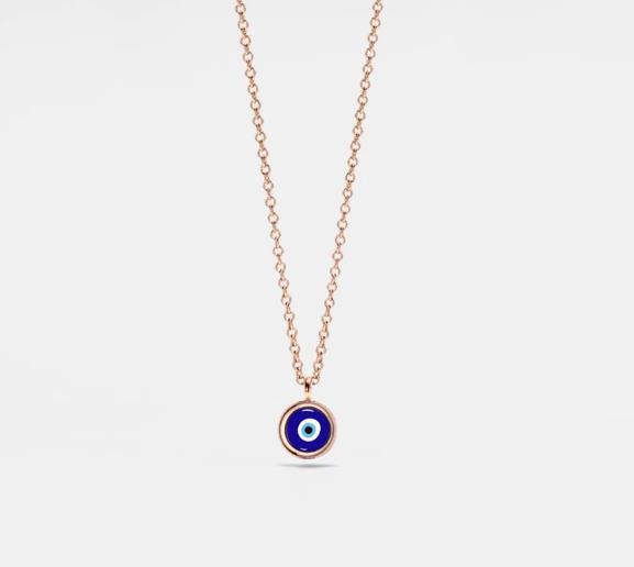Damen Halskette mit schützendem Evil-Eye-Anhänger aus hochwertigem Material Shop Nory
