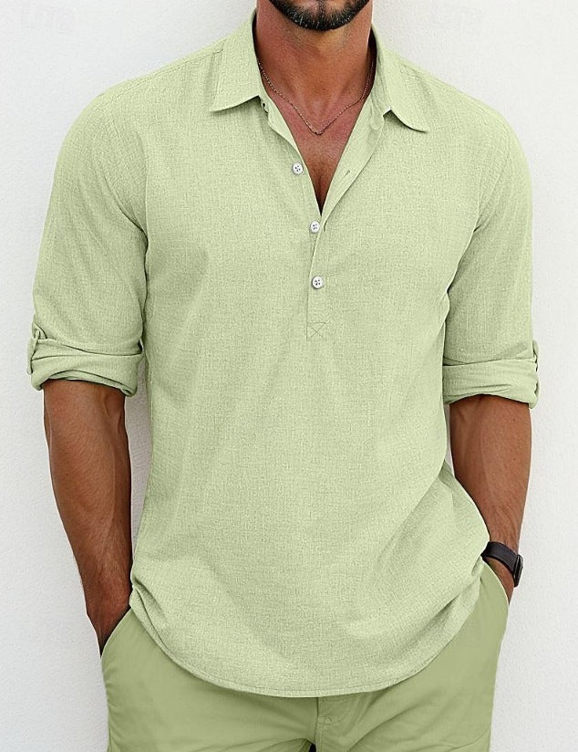 Herren Poloshirt mit modernen Knöpfen und lässigem Schnitt