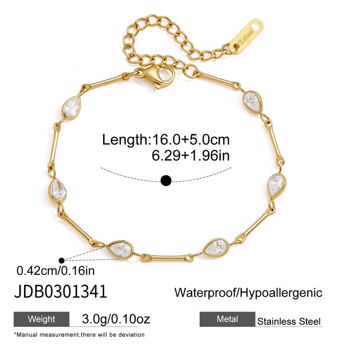 Damen Armband mit filigranen Blättern und strahlenden Zirkonia Shop Nory