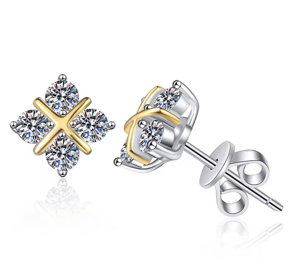 Damen Ohrstecker mit funkelndem Zirkonia-Design Shop Nory