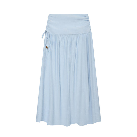 Damen Maxirock mit hohem Bund, seitlicher Zierkordel und weitem Faltenfall Shop Nory