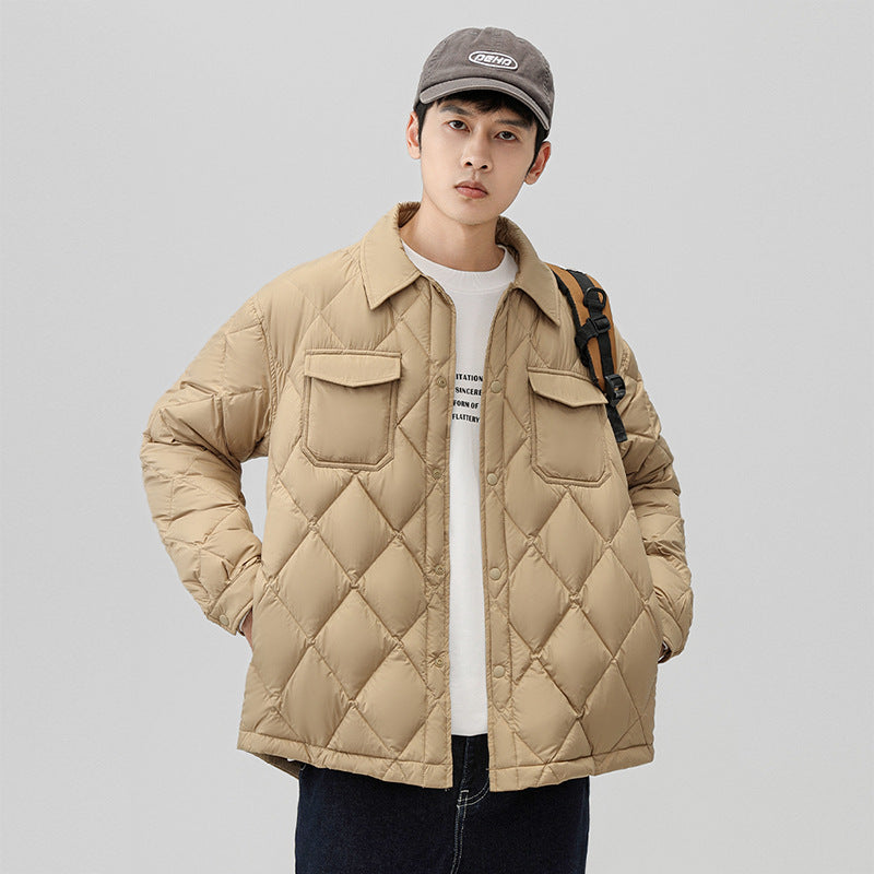 Herren Modische Steppjacke mit Taschen Shop Nory