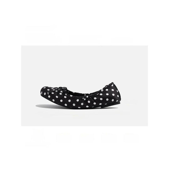 Damen Ballerinas mit punktiertem Design und zierlicher Schleifenapplikation