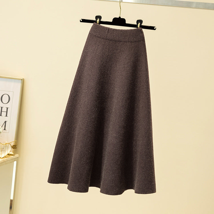 Damen Eleganter, schwingender Midi-Rock Shop Nory