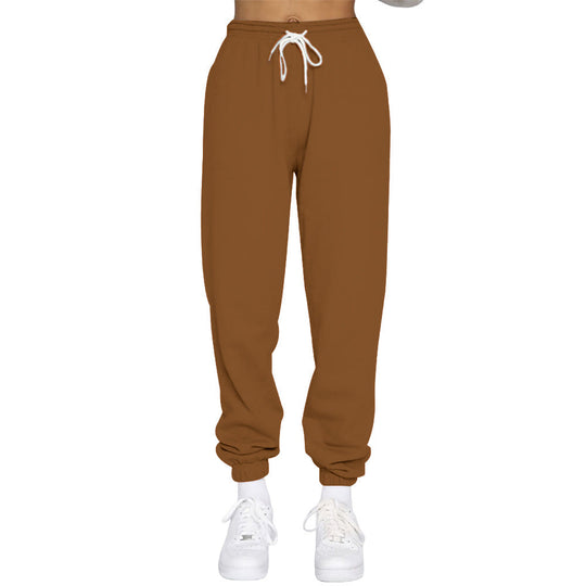 Damen Komfortable Jogginghose mit verstellbarem Bund und elastischen Bündchen