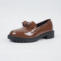 Damen Modische Loafers mit dekorativem Schleifchen