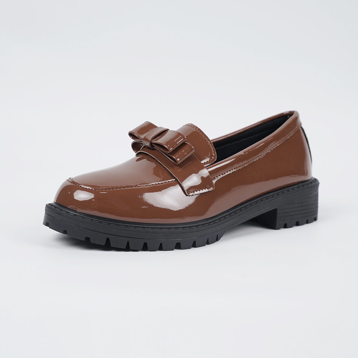 Damen Modische Loafers mit dekorativem Schleifchen