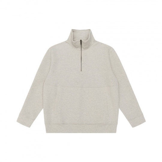 Unisex Oversize-Sweatshirt mit halbem Reißverschluss, Stehkragen und Kängurutasche Shop Nory