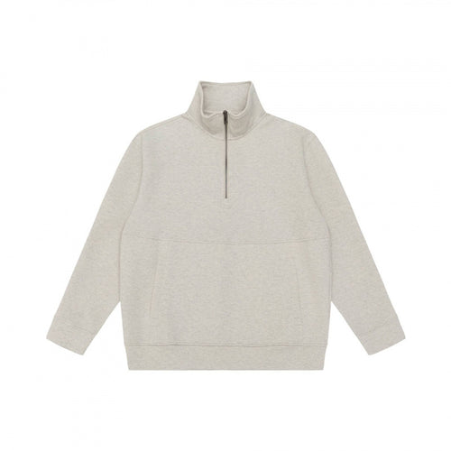 Unisex Oversize-Sweatshirt mit halbem Reißverschluss, Stehkragen und Kängurutasche Shop Nory