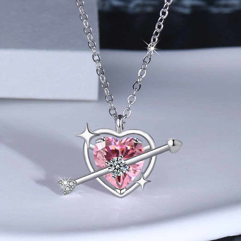 Damen bezaubernde Anhänger-Halskette mit herzförmigem Design Shop Nory