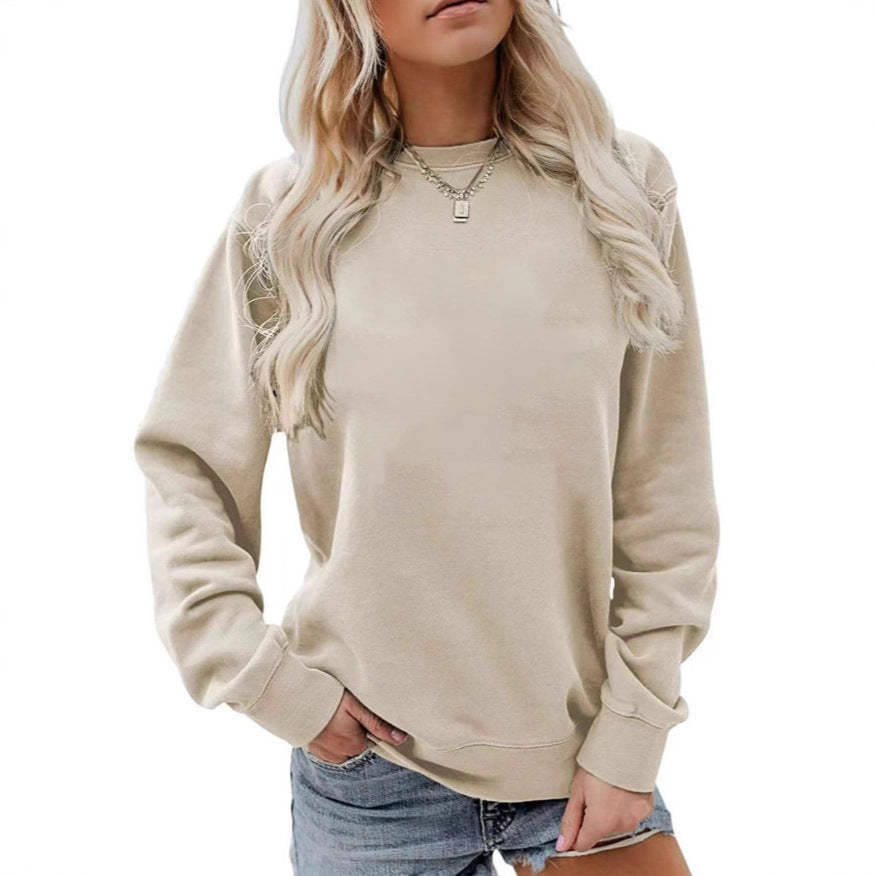 Damen nan lässiges Oversize Sweatshirt mit Rundhalsausschnitt und weichem Baumwollfleece Shop Nory