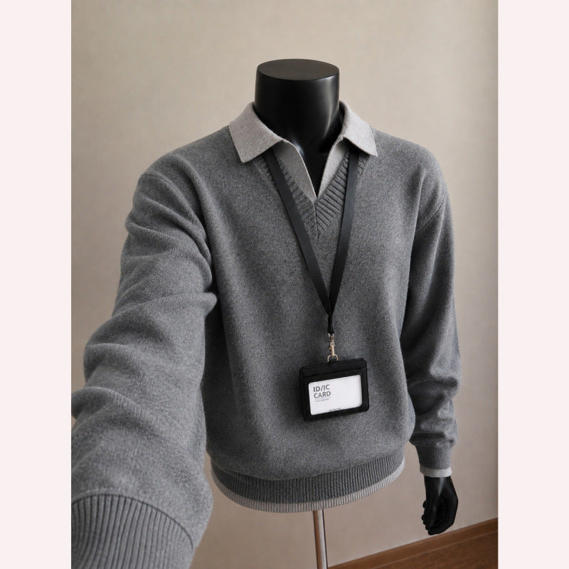 Herren Pullover mit V-Ausschnitt Shop Nory