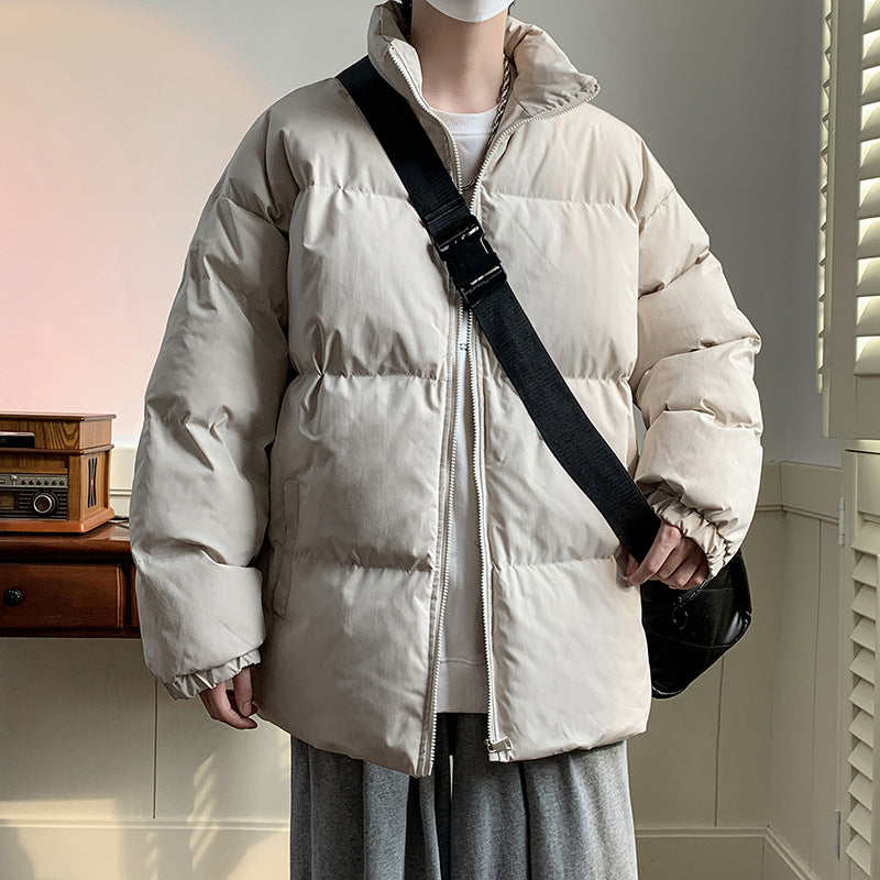 Unisex Oversize Steppjacke mit hohem Stehkragen und Thermofutter Shop Nory