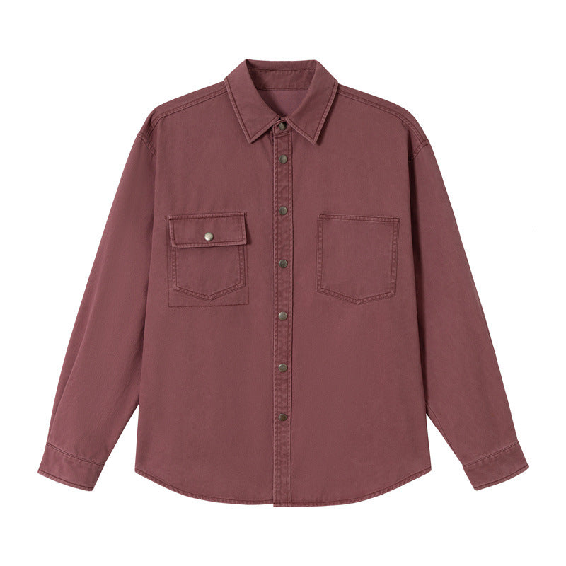 Damen Relaxed-Hemdenjacke aus Baumwoll-Twill mit asymmetrischer Brusttasche Shop Nory