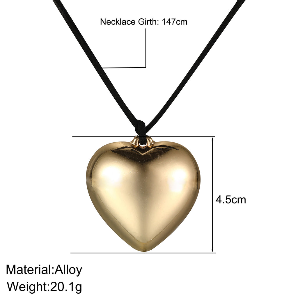 Damen Choker-Halskette mit goldenem Herzanhänger Shop Nory