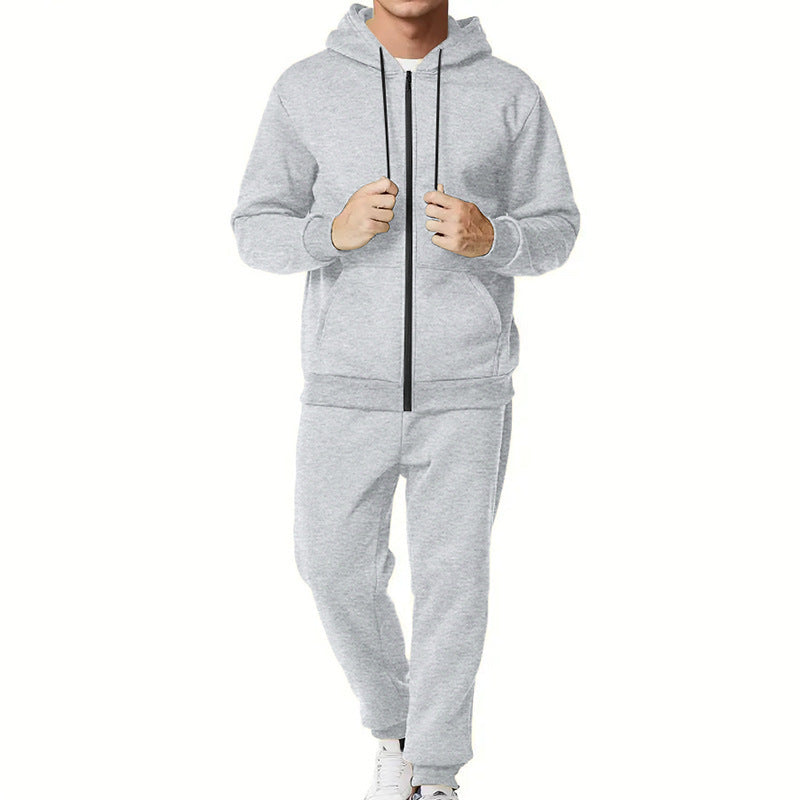 Herren nan zweiteiliges Zip-Hoodie und schmal zulaufende Jogginghose aus French Terry Shop Nory