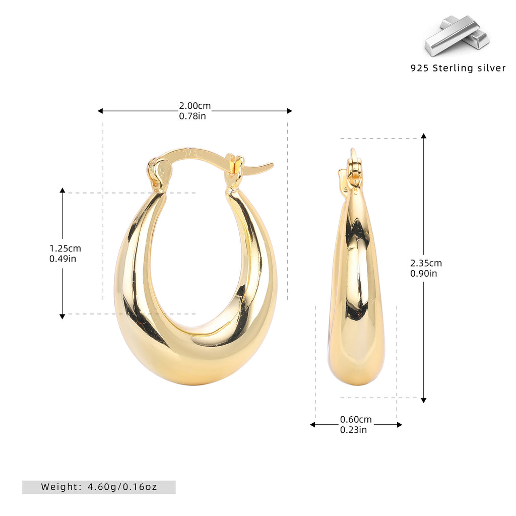 Damen Ohrhänger mit elegantem tropfenförmigem Design aus 925 Sterling Silber Shop Nory