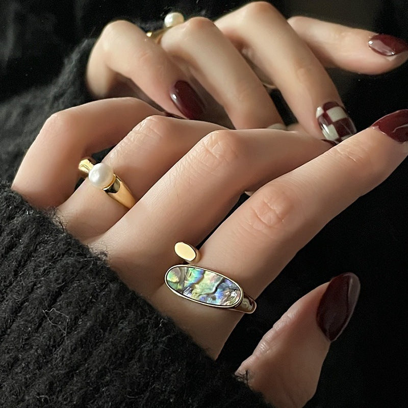 Damenring mit elegantem Perlenakzent Shop Nory