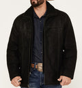 Herren vielseitige und robuste Wildlederjacke mit funktionalen Taschen