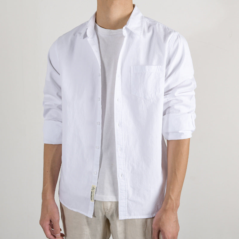 Herren Leichtes Baumwoll‑Leinen Overshirt mit Brusttasche und Relaxed‑Fit Shop Nory