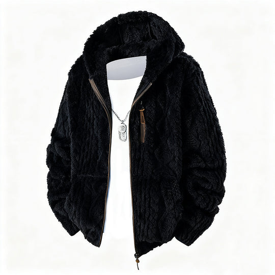 Herren Fleece Jacke mit Kapuze Shop Nory