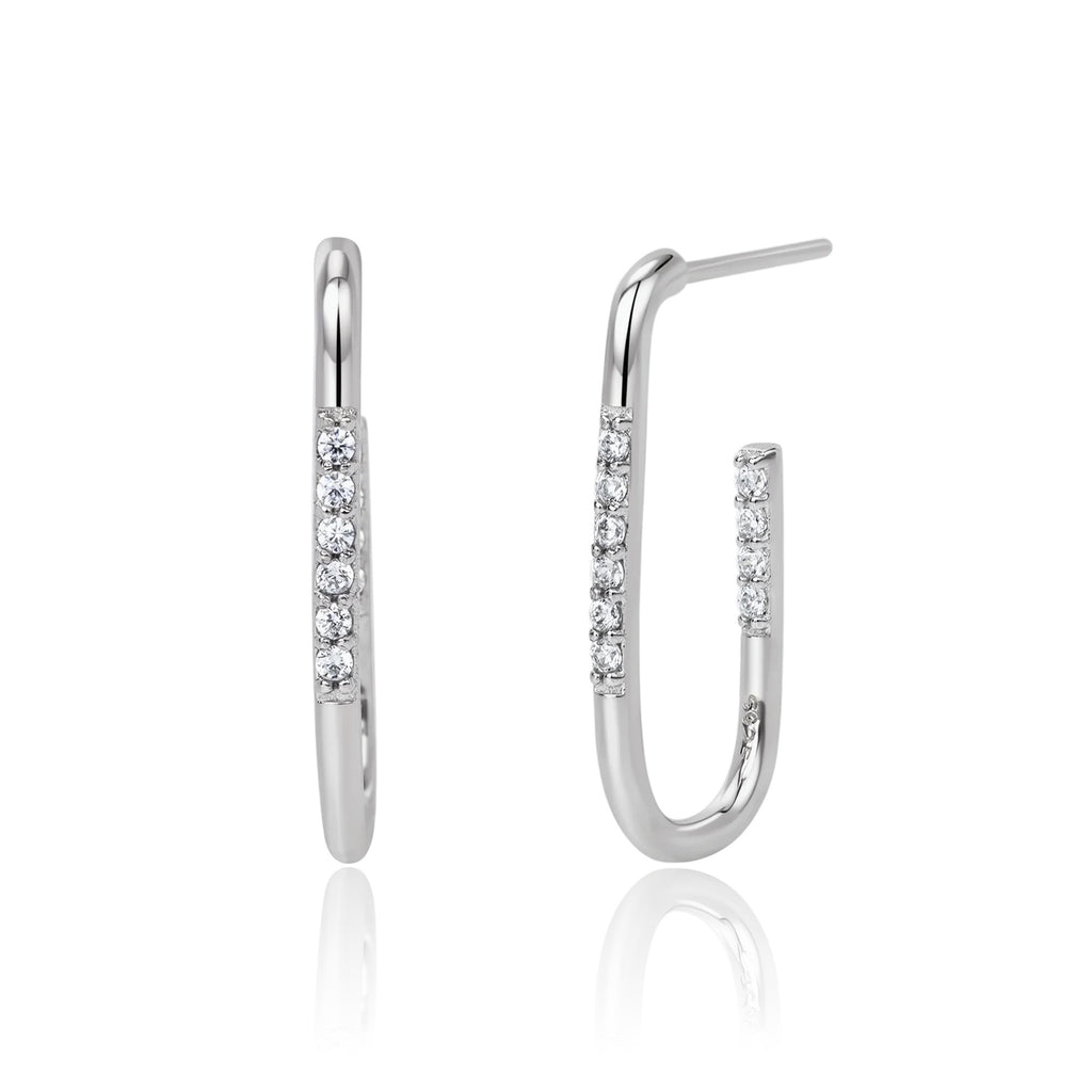 Damen Ohrhänger mit funkelnden Zirkon-Akzenten aus 925 Sterling Silber Shop Nory 1782843558