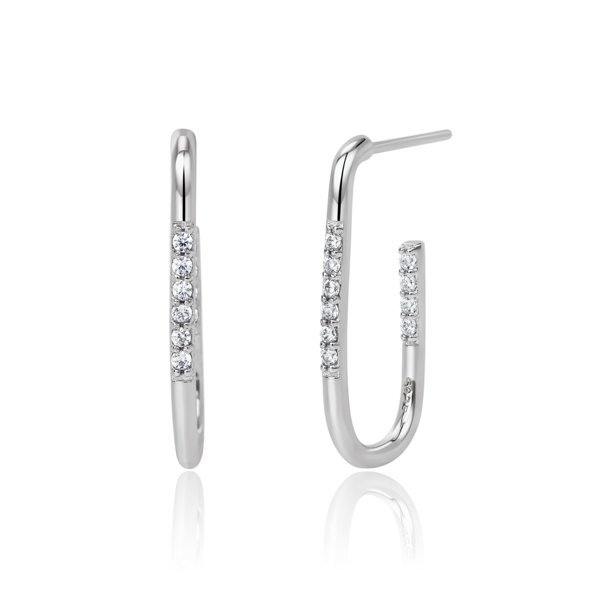 Damen Ohrhänger mit funkelnden Zirkon-Akzenten aus 925 Sterling Silber Shop Nory 1782843558