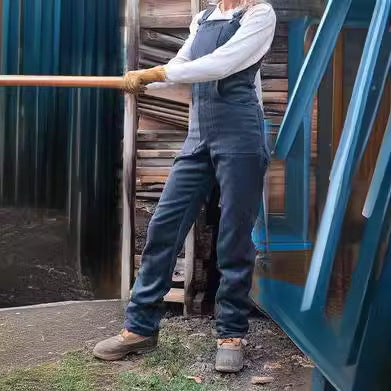 Damen Robuste Workwear-Latzhose aus Canvas mit verstellbaren Trägern und geradem Bein Shop Nory