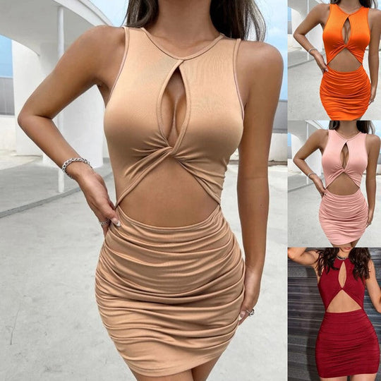 Damen Figurbetontes Minikleid mit Cut-Out-Details