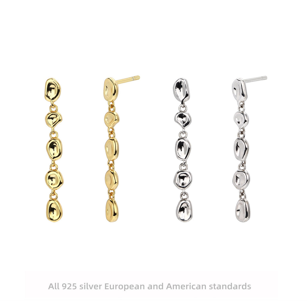 Damen Ohrhänger im modernen Tropfen-Design aus 925 Sterlingsilber Shop Nory
