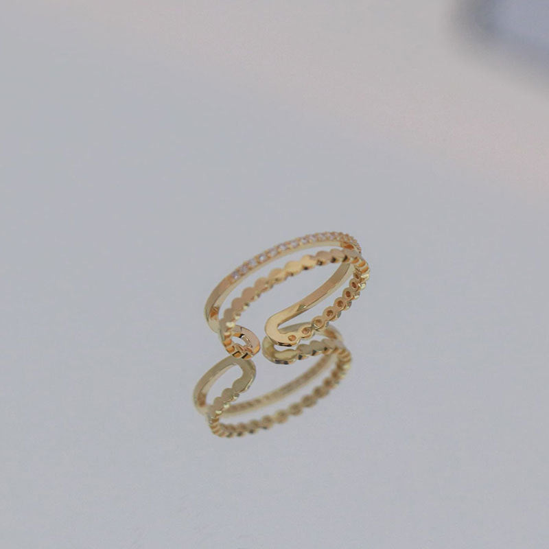 Damen filigraner Ring mit edlen Zirkonia-Elementen Shop Nory
