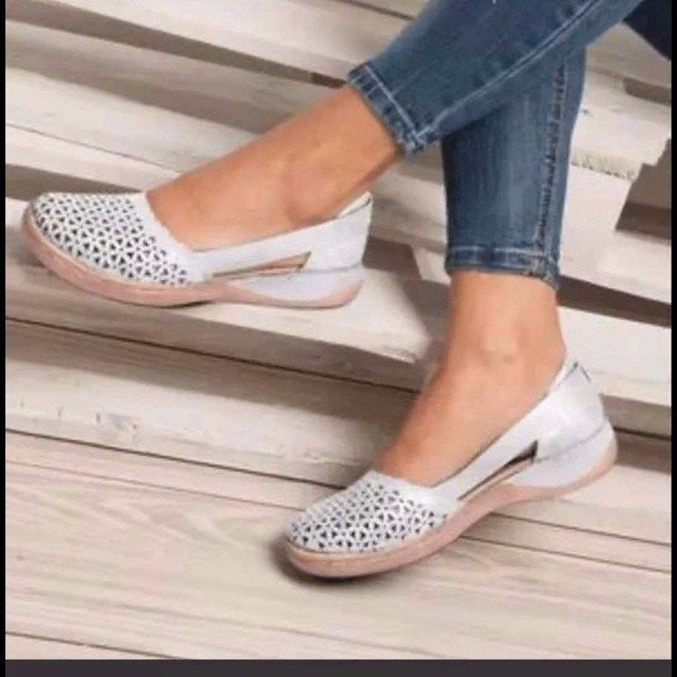 Damen Bequeme und luftige Freizeitschuhe mit durchbrochenem Design Shopnory