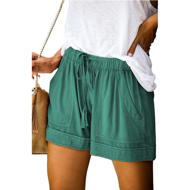 Damen Bequeme Sommer-Shorts mit elastischem Bund und praktischen Taschen